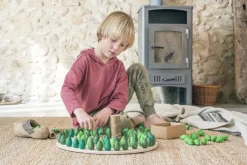 Grapat 36 groene bomen - houten Mandala - Clearance