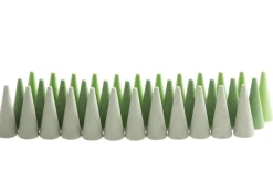 Grapat 36 groene cone elementen - houten Mandala - Discount