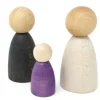Grapat 2 grote houten Nins - bleek hout - Best
