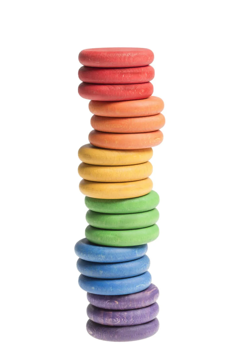 Grapat 18 houten munten - 6 kleuren - Clearance