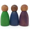 Grapat 3 houten nins - dark cold colours - New