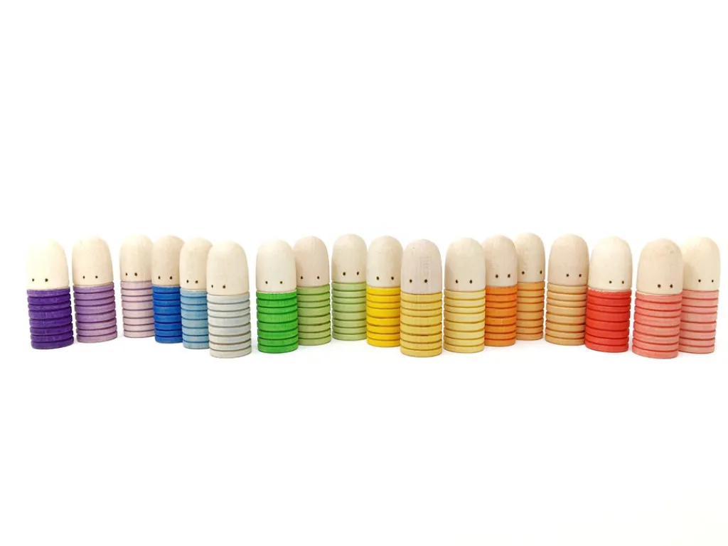 Grapat 18 houten popjes Brots - Discount