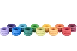 Grapat 36 houten ringen - 12 kleuren - Online