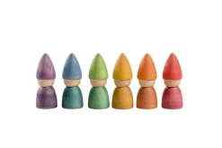 Grapat 6 houten Tomtens Nins - 6 kleuren - Outlet