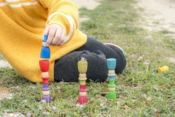 Grapat 12 houten tovenaars - Nins met hoeden - Sale