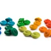 Grapat 36 regenboog bloemen - houten mandala - Outlet