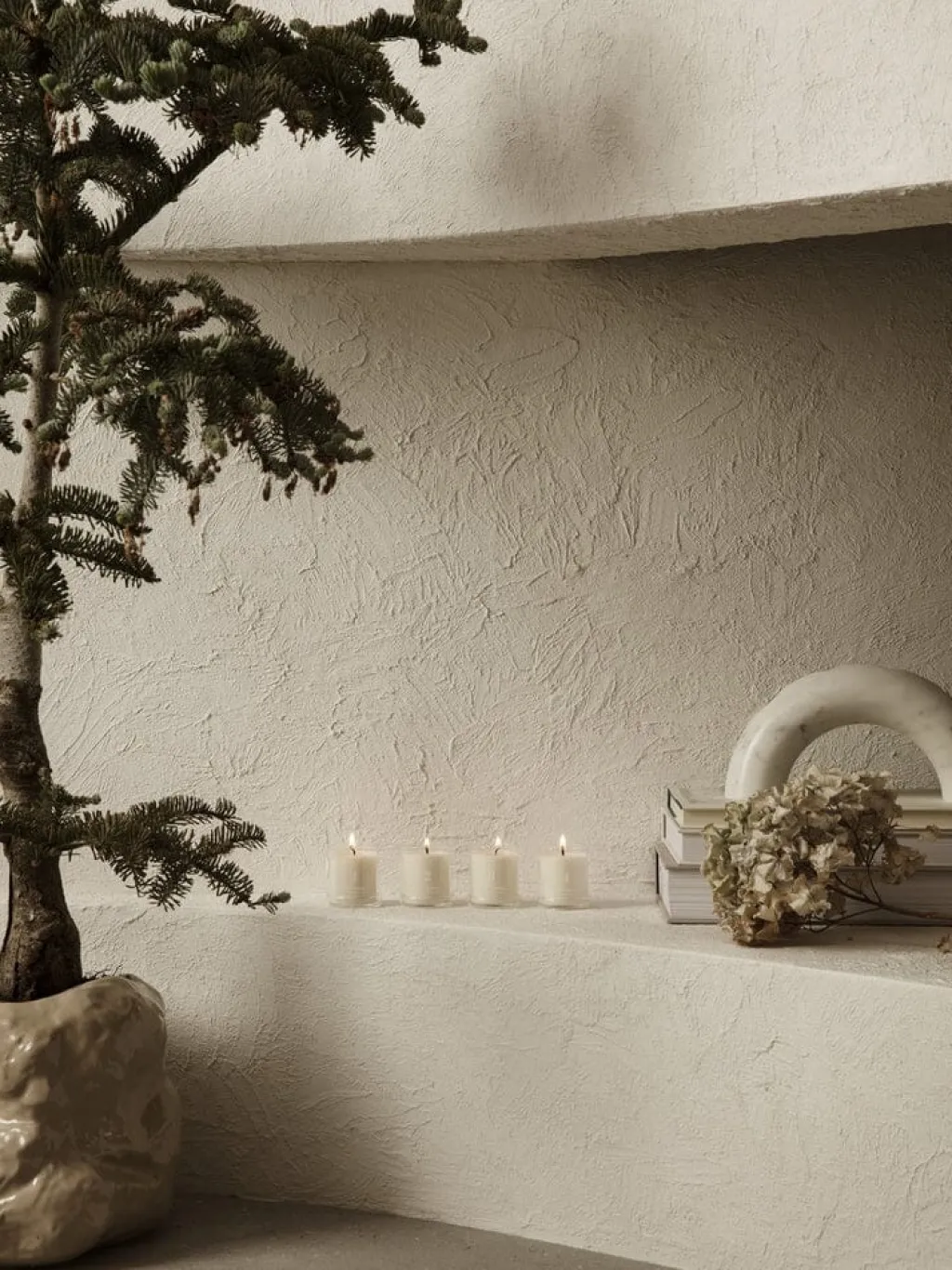 Ferm Living advent geurkaarsen - wit - Discount