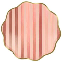 Meri Meri Assiettes - Rayures festives - Outlet