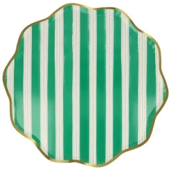 Meri Meri Assiettes - Rayures festives - Outlet