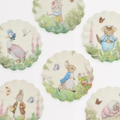 Meri Meri Assiettes réutilisables en mélamine S - Pierre Lapin - Sale