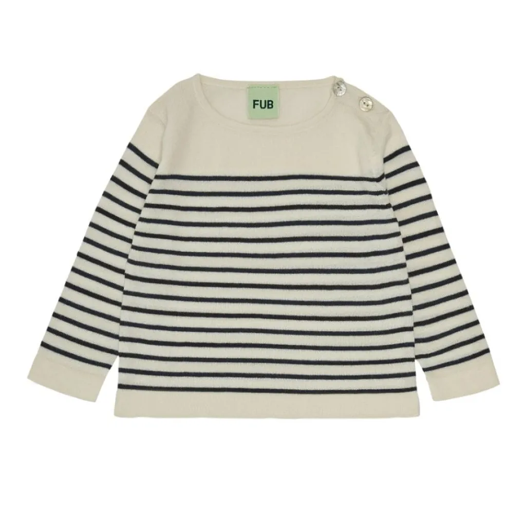 FUB Baby gestreepte top - Ecru / Dark Navy - New