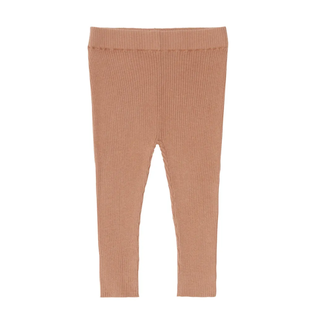 FUB Baby Slim Rib leggings - sandstone -