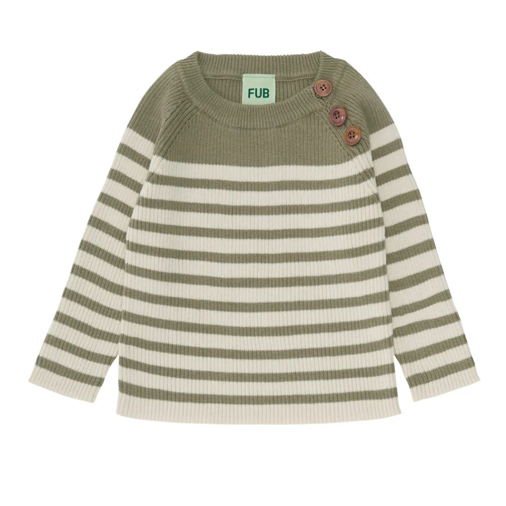 FUB Baby Sweater - sage/ecru -
