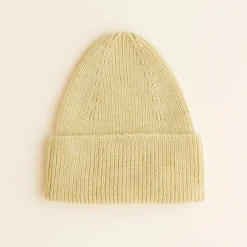 Hvid Beanie Fonzie Kids - Light Yellow -