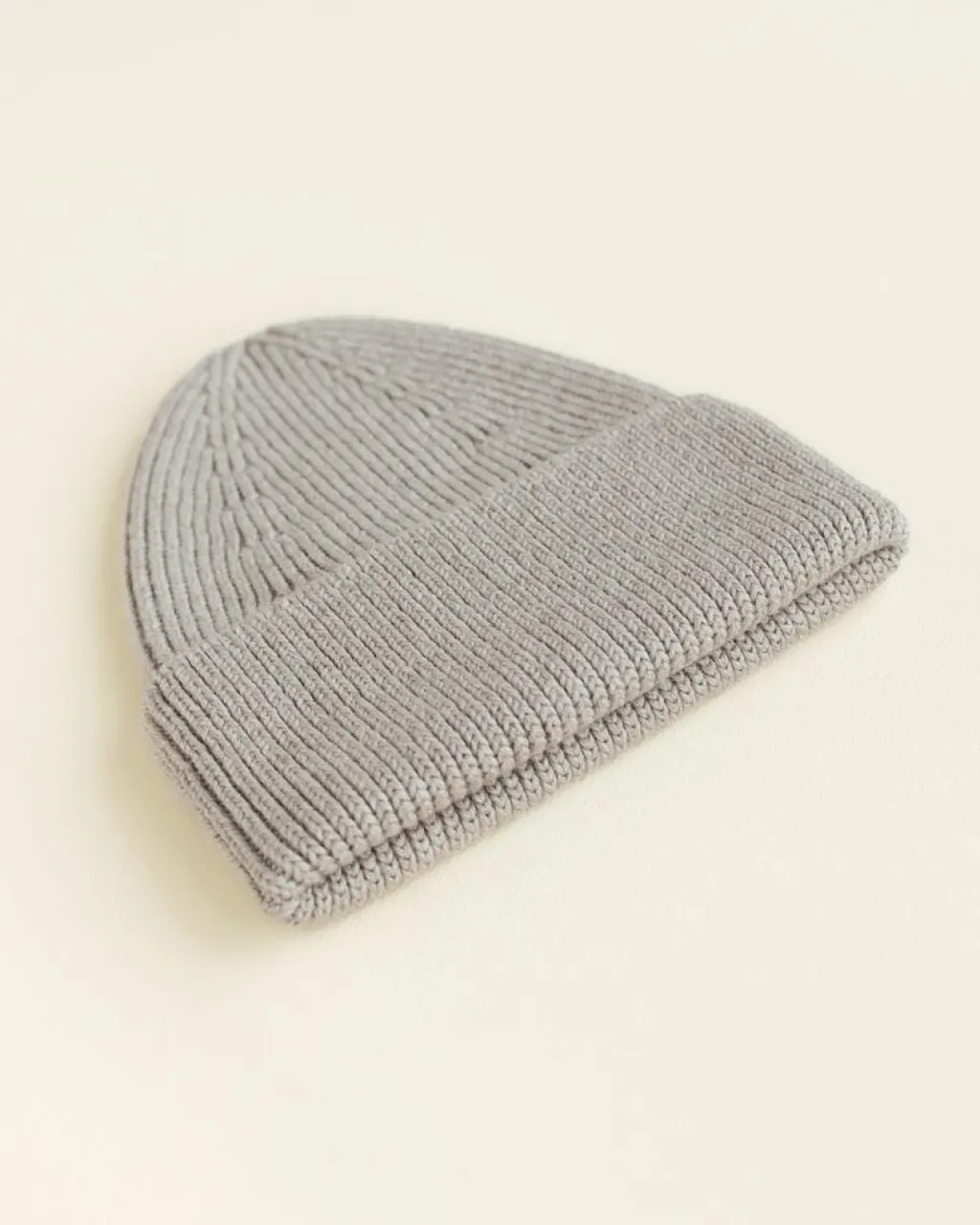 Hvid Beanie Fonzie Kids - Pebble - Clearance