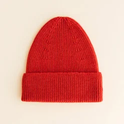 Hvid Beanie Fonzie Kids - Red - Sale