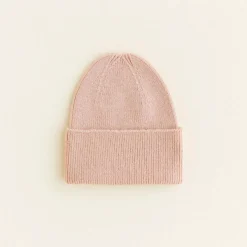 Hvid Beanie Fonzie Newborn - Apricot -