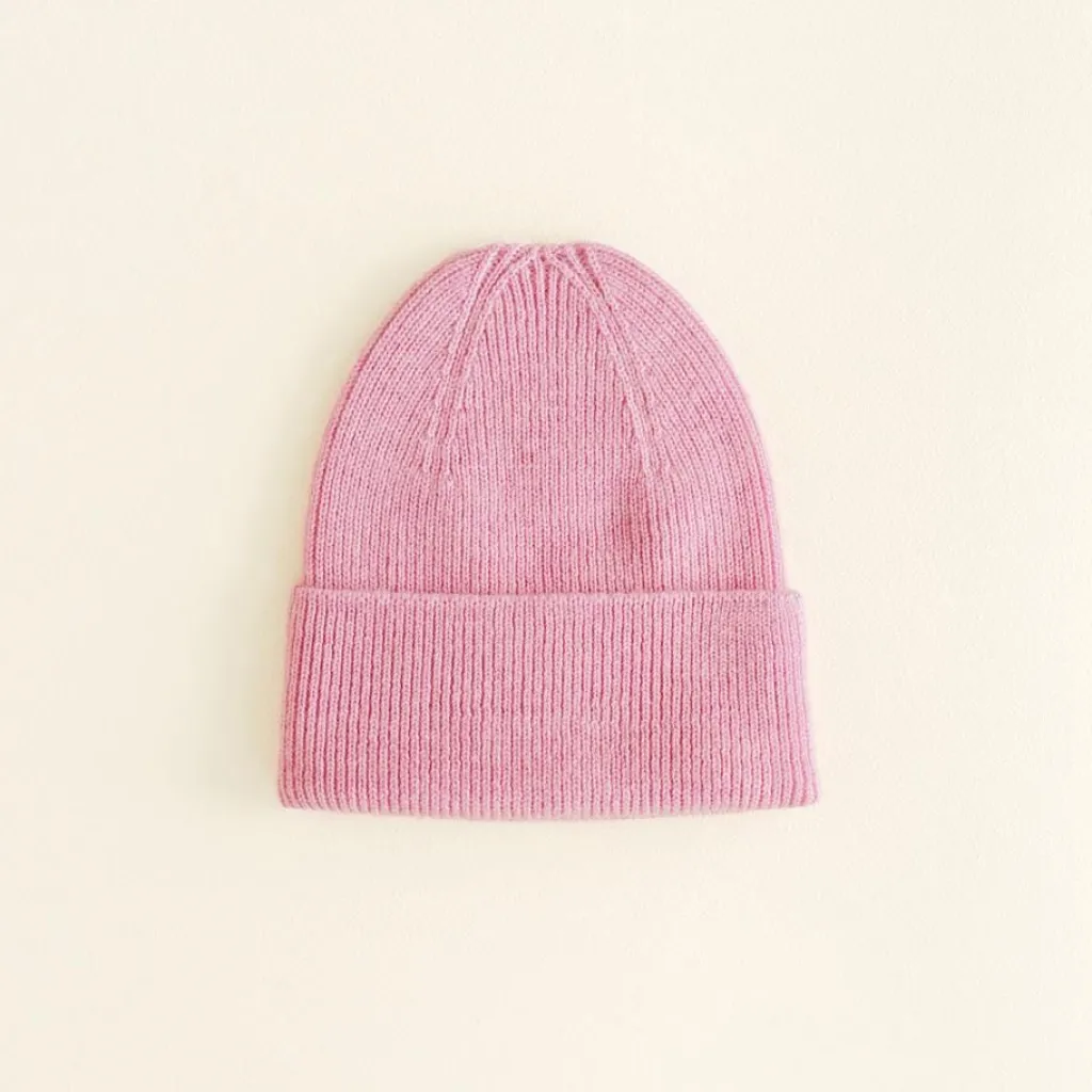 Hvid Beanie Fonzie Newborn - Cotton candy - Online