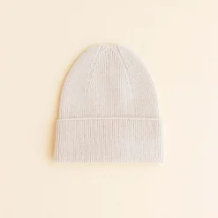 Hvid Beanie Fonzie Newborn - Cream - Sale
