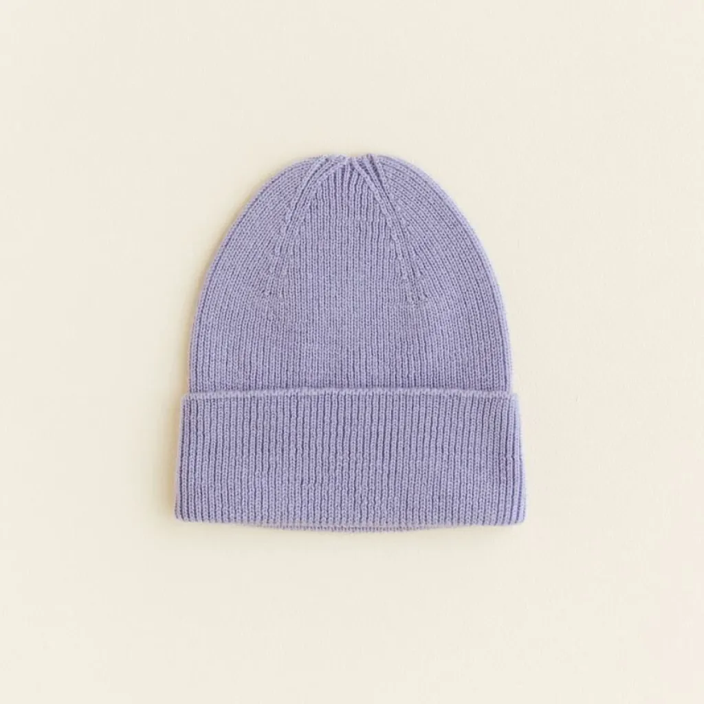 Hvid Beanie Fonzie Newborn - Lilac - Hot