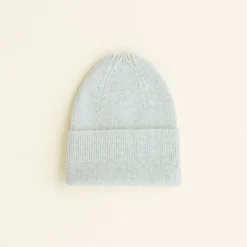 Hvid Beanie Fonzie Newborn - Light Grey - New