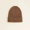 Hvid Beanie Fonzie Newborn - Mocha - Discount