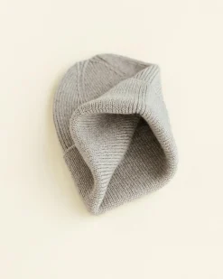 Hvid Beanie Fonzie Newborn - Pebble -