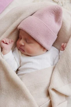 Hvid Beanie Fonzie Newborn - Powder - Online
