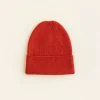 Hvid Beanie Fonzie Newborn - Red - Best