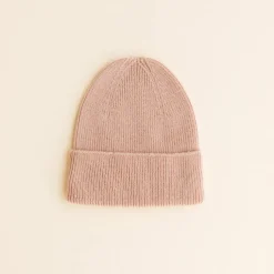Hvid Beanie Fonzie Newborn - Rose - Outlet