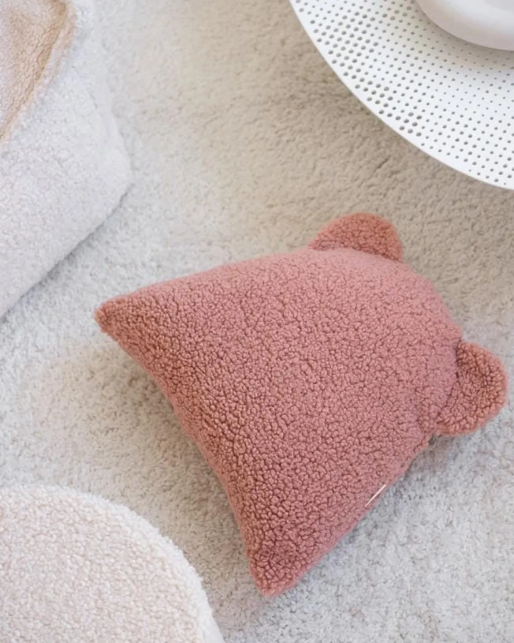 Wigiwama Bear Cushion - Guava - Sale