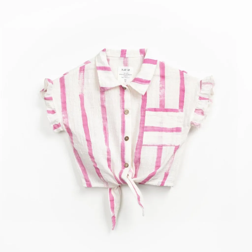 Play Up Blouse met streepjes - Grés Risca Rosa - Sale