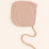 Hvid Bonnet Newborn - Apricot - Best