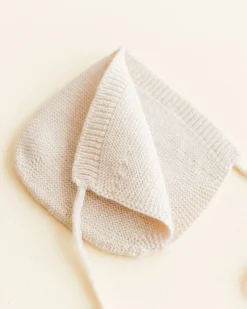 Hvid Bonnet Newborn - Cream -
