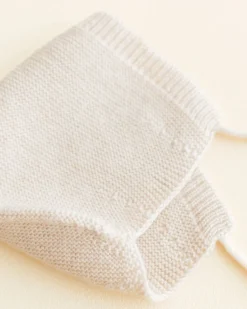 Hvid Bonnet Newborn - Cream -
