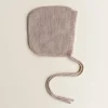 Hvid Bonnet newborn - Sand - Best