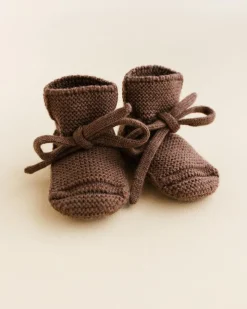 Hvid Booties - Mocha - New