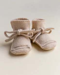 Hvid Booties - Oat - New