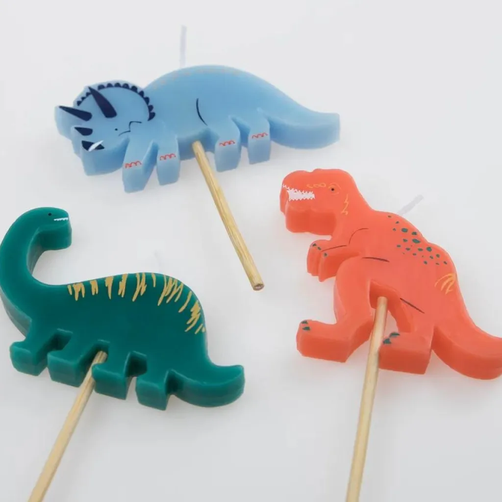 Meri Meri Bougies - Dinosaure - Discount