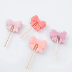 Meri Meri Bougies - Pink Bow -