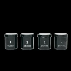 Ferm Living bougies parfumées de l'avent - noir - Discount