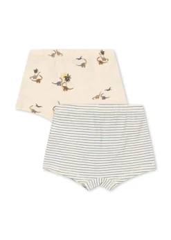 Konges Slojd Boxershorts 2-pack - Kubi/Stripe bluie - Sale