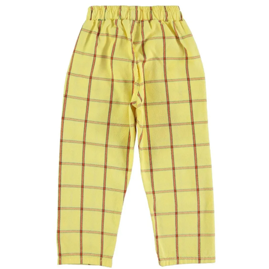 Piupiuchick Broek - geel met ruitjes - Best