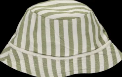 LiiLU Bucket zonnehoed - Cotton stripe - Hot