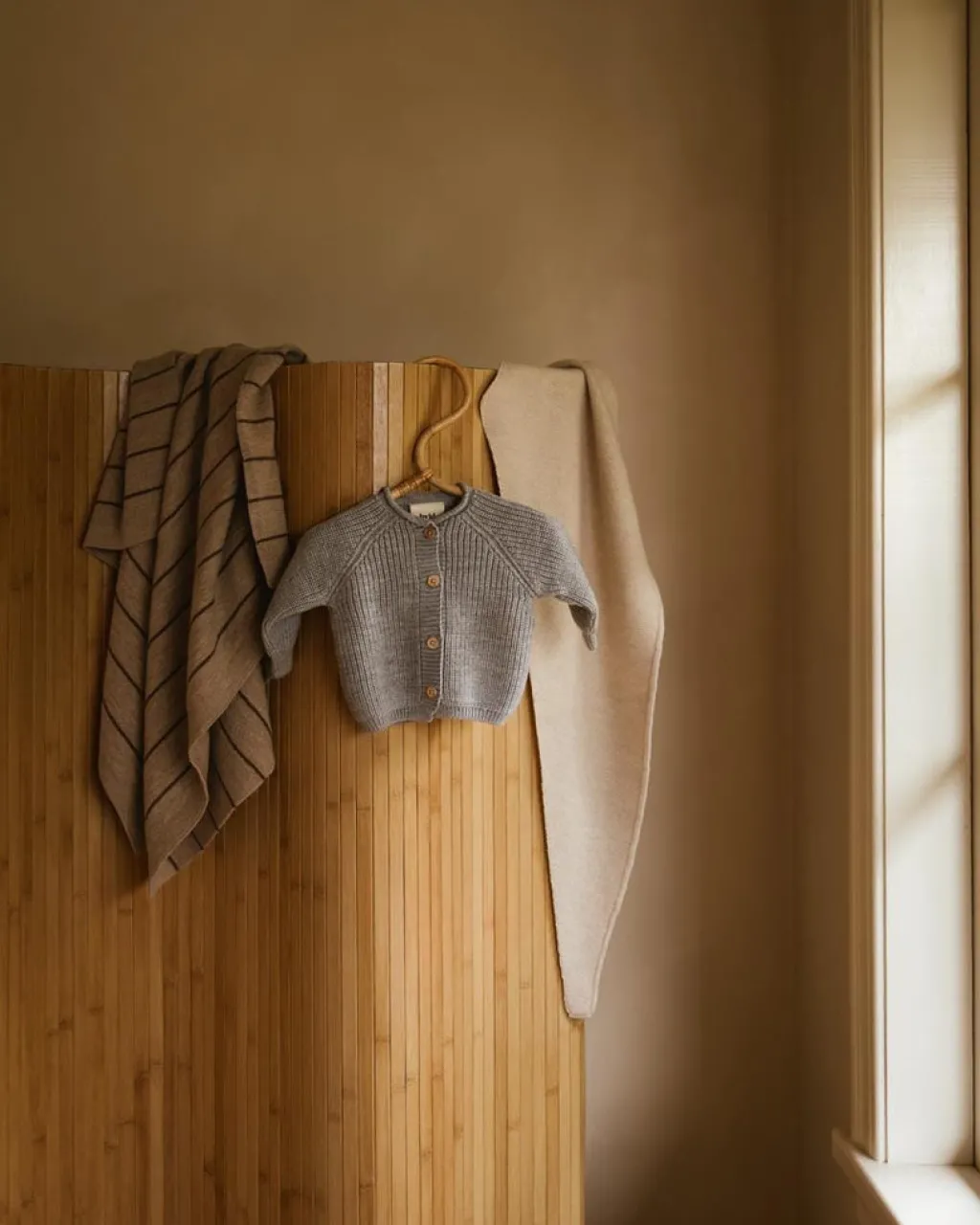 Hvid Cardigan Inga - Grey melange - Outlet