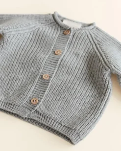 Hvid Cardigan Inga - Grey melange - Outlet