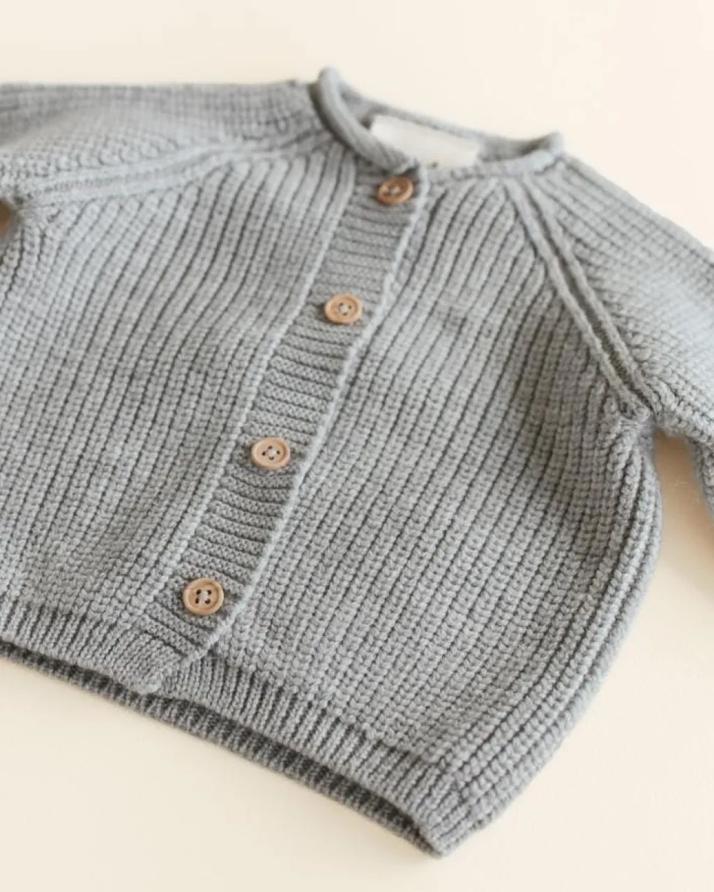 Hvid Cardigan Inga - Grey melange - Outlet