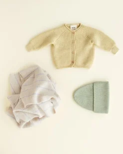 Hvid Cardigan Inga - Light yellow -