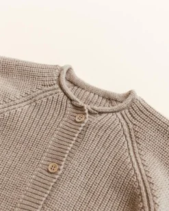 Hvid Cardigan Inga - Sand - Discount