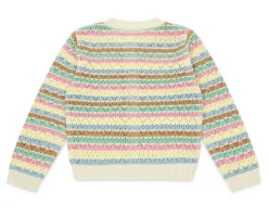 Bonton cardigan met streepjes - multico -
